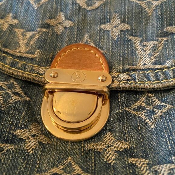 Louis Vuitton Mini Pleaty Monogram Denim Bag Mint - Picture 2 of 14